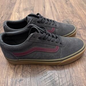 Vans Old Skool Grey Maroon Off the Wall